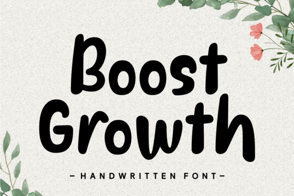 Boost Growth Font: A Playful Typeface for Campaign Creatives