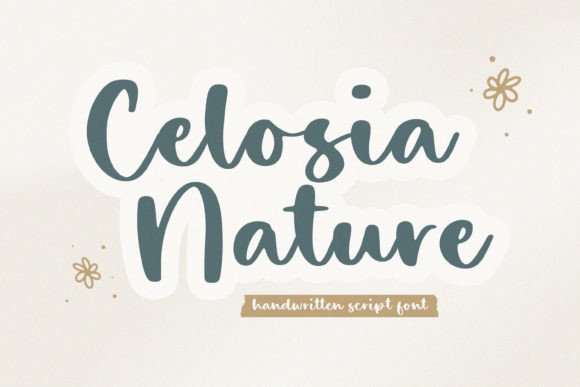 Celosia Nature: A Handwritten Typeface for Beautiful Craft Projects