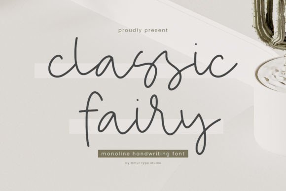 Classic Fairy Font: A Bold Handwritten Typeface for Digital Design