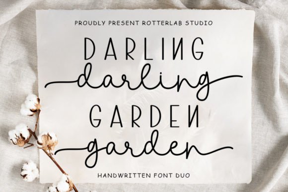 Darling Garden: A Romantic Script Font for Elegant Branding Projects