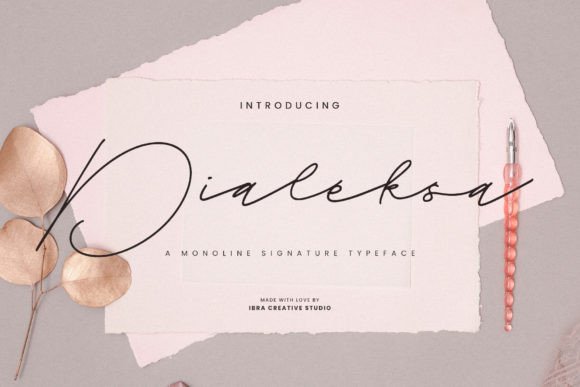 Dialeksa: A Script Font with Heart