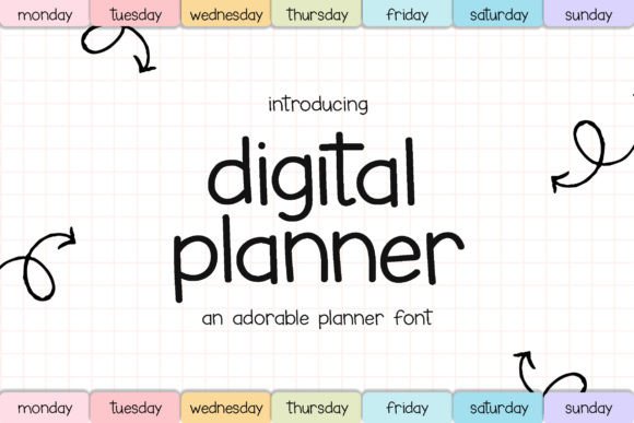 Digital Planner Font: A Handwritten Typeface for Crafty Creators