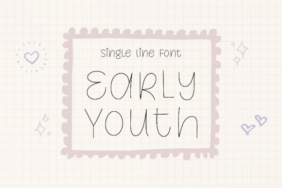 Early Youth: A Beautiful Display Font for Branding Projects