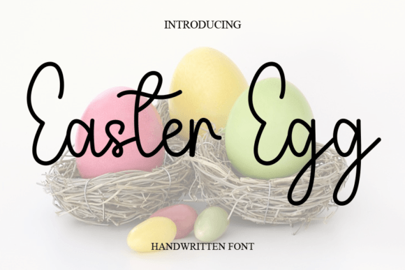 Easter Egg Font – A Handwritten Typeface for Crafting Elegance