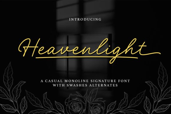 Heavenlight Font: A Beautiful Typeface for Creative Makers
