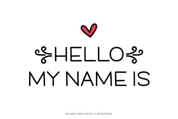 Hello My Name Is: A Handwritten Typeface for Real-World Branding