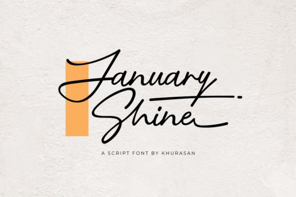 January Shine: A Modern Script Font for Creative Branding Projects