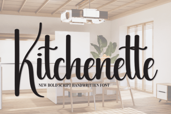 Kitchenette Font: A Timeless Handwritten Typeface for Craft Creators