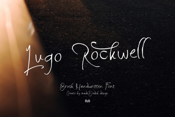 Lugo Rockwell: A Brushed Handwritten Font for Makers