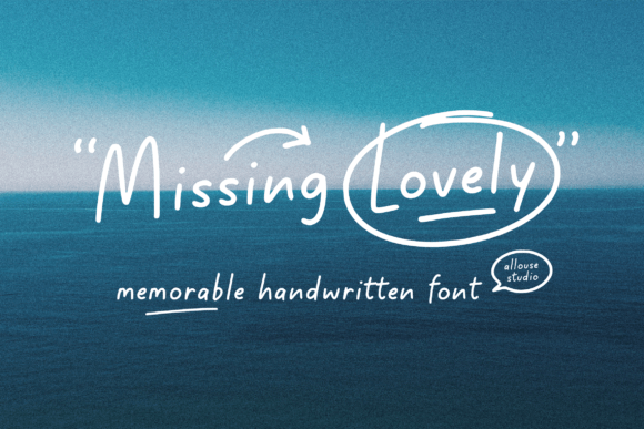 Missing Lovely Font: A Handwritten Typeface That Elevates Web Design