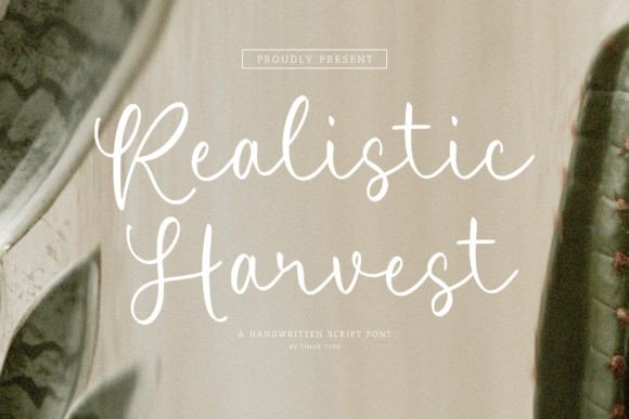 Realistic Harvest Font: A Script Amp for Digital Design