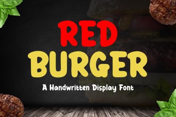 Red Burger: A Bold Script Font for Creative Projects