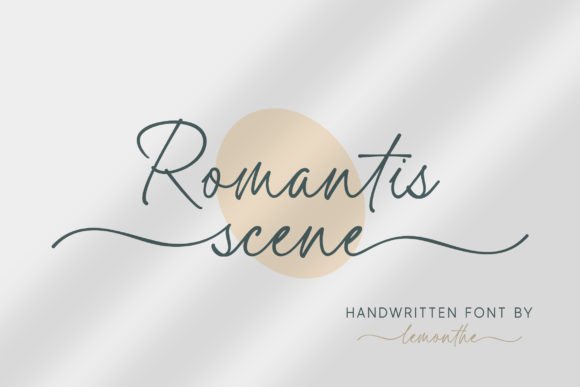 Romantis Scene: A Modern Script Font for Editorial Elegance