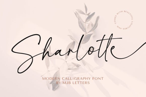 Sharlotte: A Modern Script Font for Editorial Design
