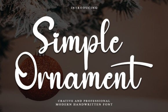 Simple Ornament Font: A Handwritten Typeface for Modern Web Design