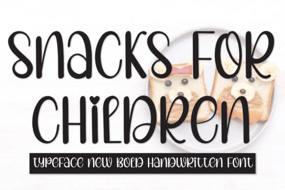 Snacks for Children Font: A Handwritten Typeface for Creative Publishing