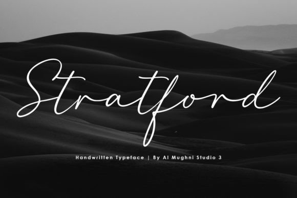 Stratford Font: A Script Typeface for Craft Creators
