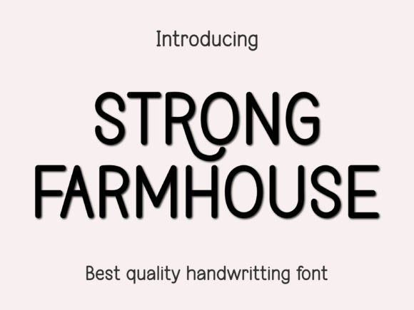 Strong Farmhouse Font Review: A Rustic Typeface for Campaign Creativity