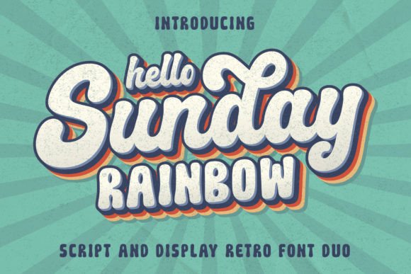Sunday Rainbow Font: A Bold Script for Crafters and Creative Makers