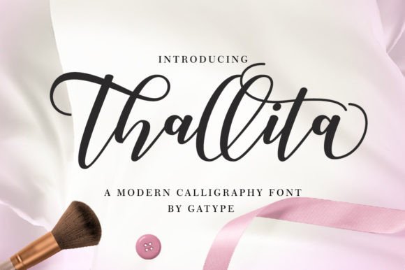 Thallita Font: A Modern Script for Creative Product Makers
